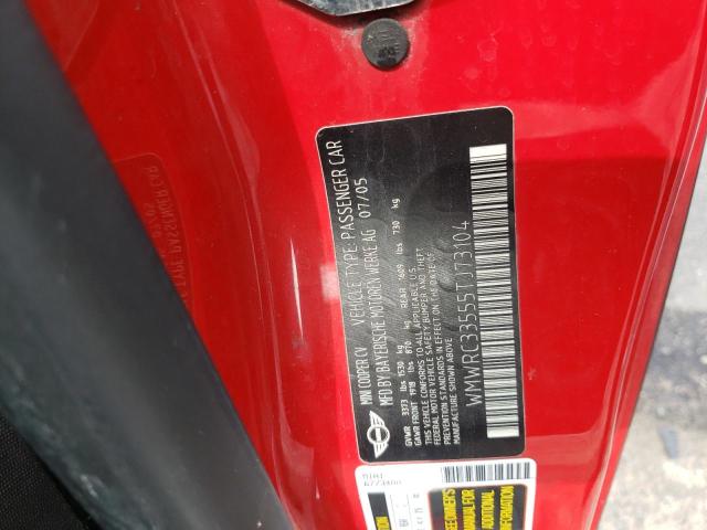 Photo 10 from auction – 2005 MINI COOPER with VIN WMWRC33555TJ73104