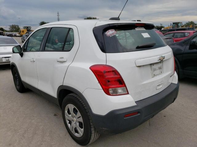 Photo 3 from auction – 2016 CHEVROLET TRAX LS with VIN 3GNCJKSB0GL266613