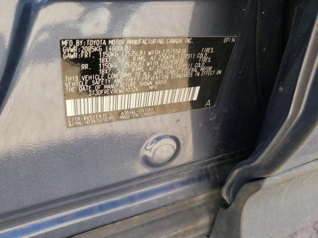 Photo 10 from auction – 2014 TOYOTA RAV4 LIMIT with VIN 2T3DFREV9EW210124