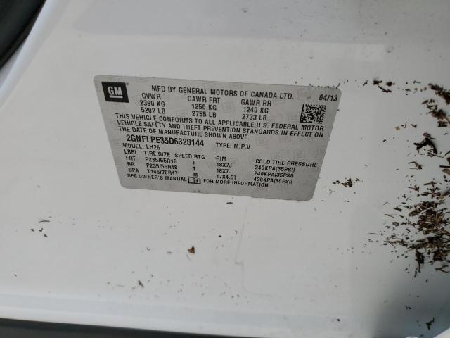 Photo 10 from auction – 2013 CHEVROLET EQUINOX LT with VIN 2GNFLPE35D6328144
