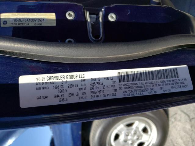 Photo 10 from auction – 2012 JEEP PATRIOT SP with VIN 1C4NJPBA1CD618507