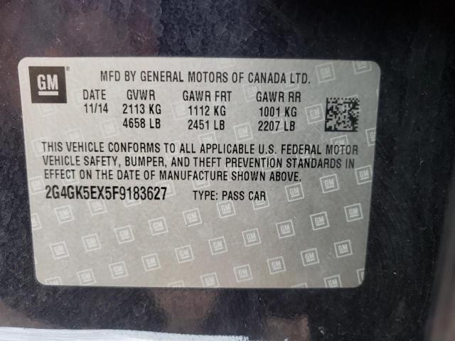 Photo 10 from auction – 2015 BUICK REGAL with VIN 2G4GK5EX5F9183627
