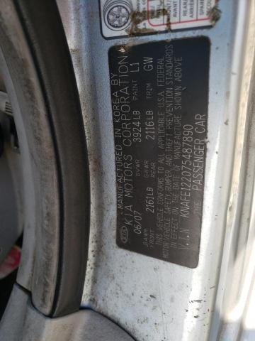 Zdjęcie 10 z aukcji – 2007 KIA SPECTRA EX z VIN KNAFE122075487890