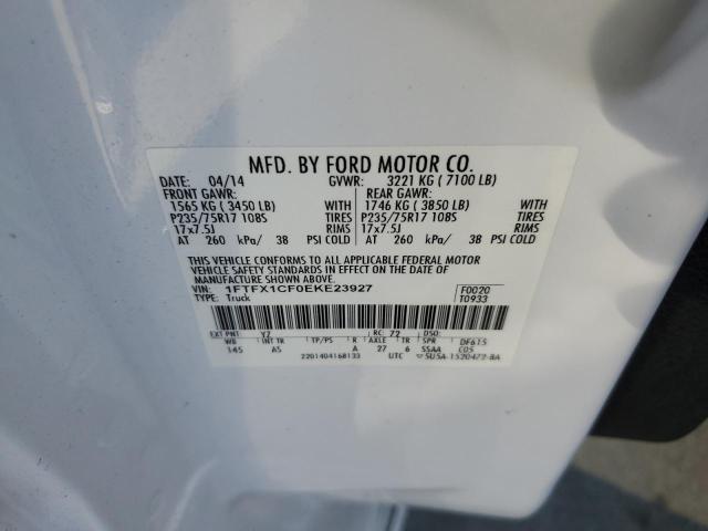Photo 10 from auction – 2014 FORD F150 SUPER with VIN 1FTFX1CF0EKE23927