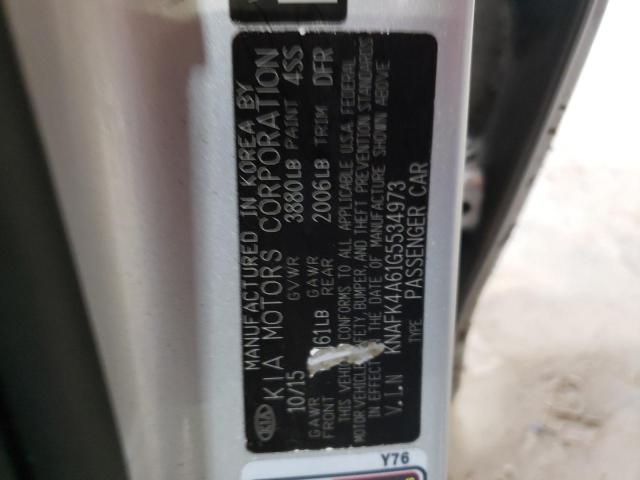 Photo 10 from auction – 2016 KIA FORTE LX with VIN KNAFK4A61G5534973