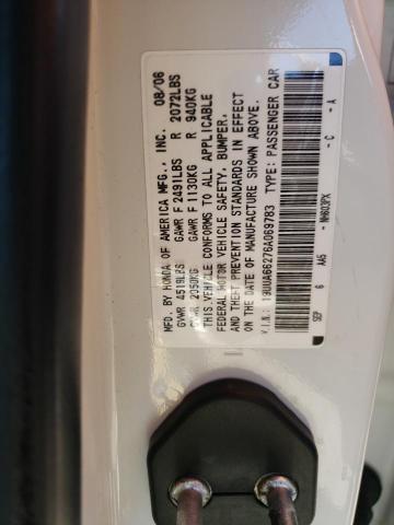 Photo 10 from auction – 2006 ACURA 3.2TL with VIN 19UUA66276A069783