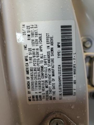 Photo 10 from auction – 2015 ACURA RDX TECHNO with VIN 5J8TB4H57FL003324