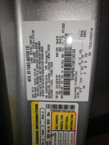 Photo 10 from auction – 2014 FORD FUSION SE with VIN 3FA6P0H77ER154144
