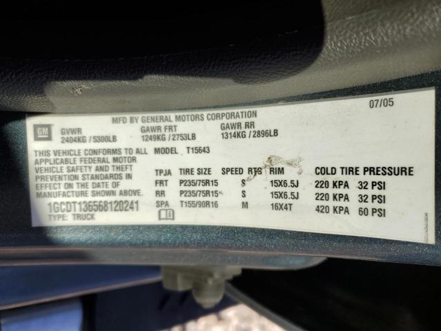 Photo 10 from auction – 2006 CHEVROLET COLORADO with VIN 1GCDT136568120241