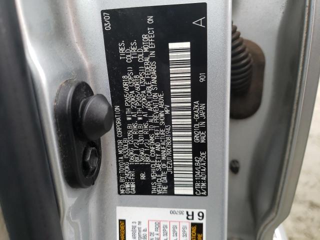 Photo 10 from auction – 2007 TOYOTA 4RUNNER LI with VIN JTEZU17RX78081943
