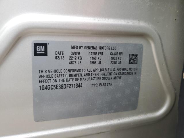 Photo 10 from auction – 2013 BUICK LACROSSE with VIN 1G4GC5E38DF271344