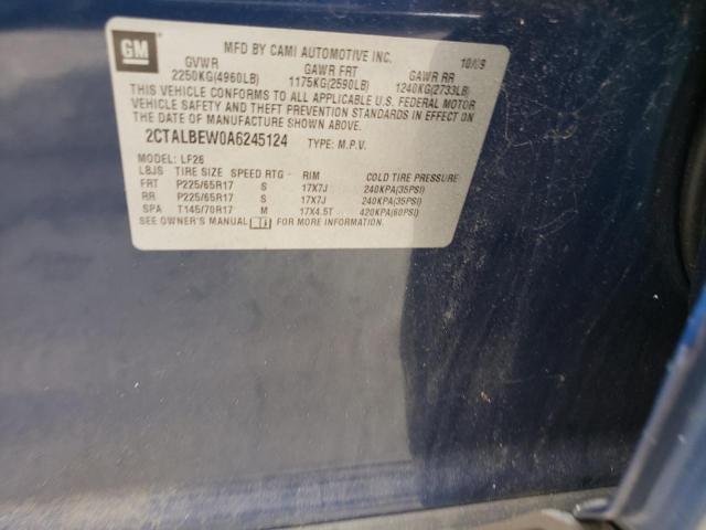 Photo 10 from auction – 2010 GMC TERRAIN SL with VIN 2CTALBEW0A6245124