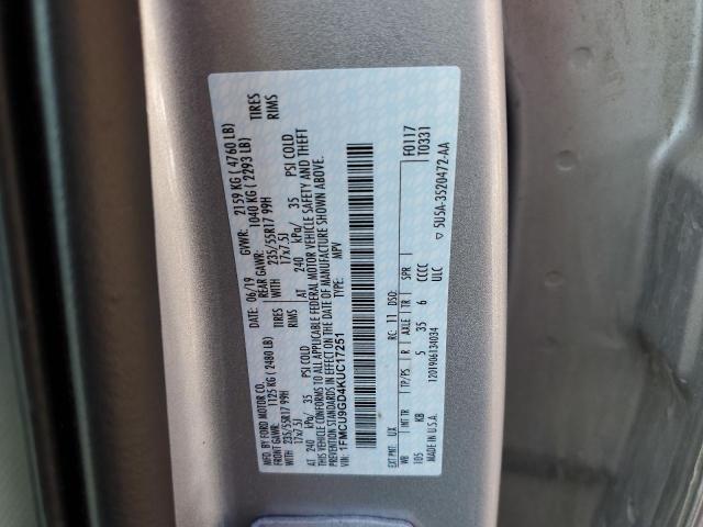 Photo 10 from auction – 2019 FORD ESCAPE SE with VIN 1FMCU9GD4KUC17251