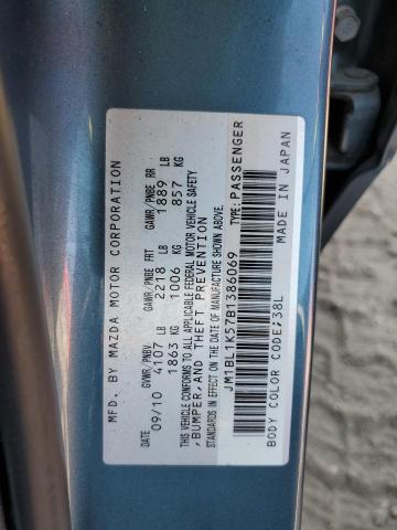 Photo 10 from auction – 2011 MAZDA 3 S with VIN JM1BL1K57B1386069