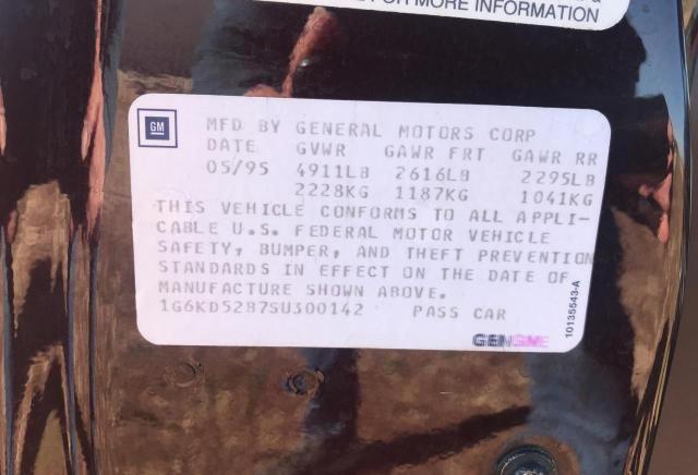 Photo 10 from auction – 1995 CADILLAC DEVILLE with VIN 1G6KD52B7SU300142