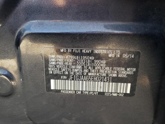 Photo 10 from auction – 2014 SUBARU IMPREZA with VIN JF1GJAA65EH021431