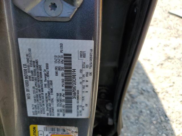 Photo 10 from auction – 2014 FORD FUSION SE with VIN 3FA6P0H73ER398194