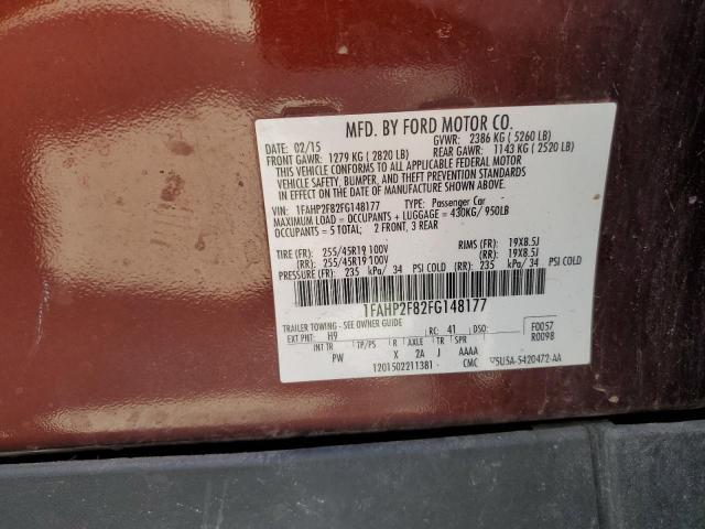 Photo 10 from auction – 2015 FORD TAURUS LIM with VIN 1FAHP2F82FG148177
