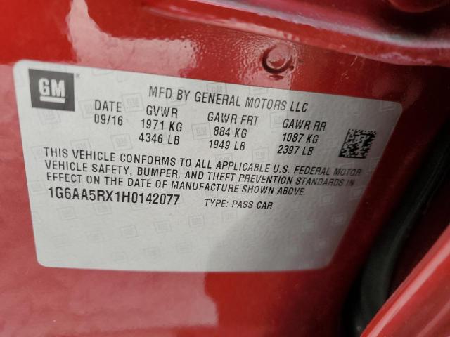 Photo 10 from auction – 2017 CADILLAC ATS with VIN 1G6AA5RX1H0142077
