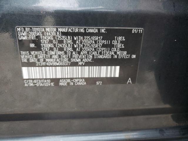 Photo 10 from auction – 2011 TOYOTA RAV4 LIMIT with VIN 2T3YF4DV9BW069377