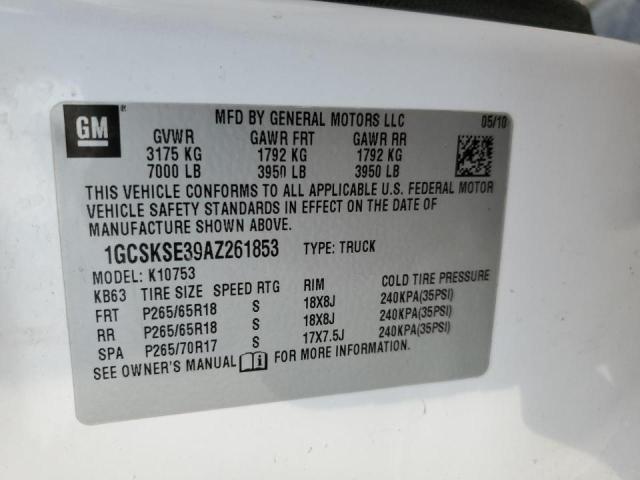 Photo 10 from auction – 2010 CHEVROLET SILVERADO with VIN 1GCSKSE39AZ261853