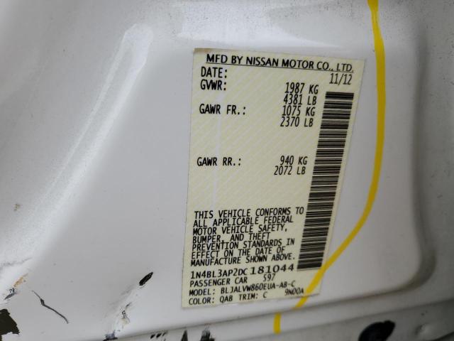 Photo 10 from auction – 2013 NISSAN ALTIMA 3.5 with VIN 1N4BL3AP2DC181044