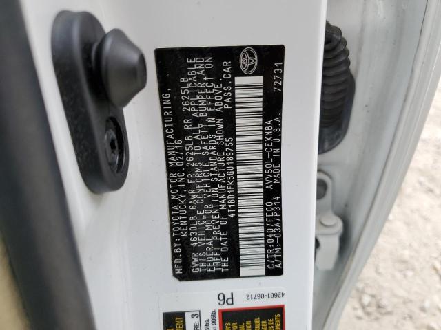 Photo 10 from auction – 2016 TOYOTA CAMRY HYBR with VIN 4T1BD1FK5GU189755