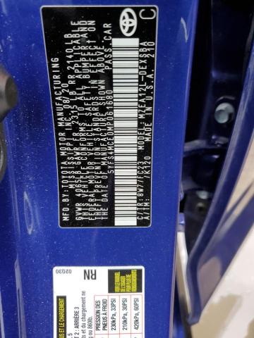 Photo 10 from auction – 2021 TOYOTA COROLLA SE with VIN 5YFS4MCE0MP061680