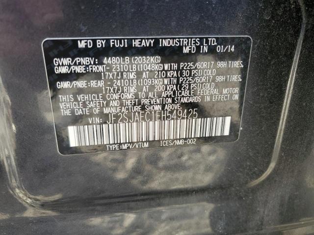 Photo 10 from auction – 2014 SUBARU FORESTER 2 with VIN JF2SJAEC1EH549425