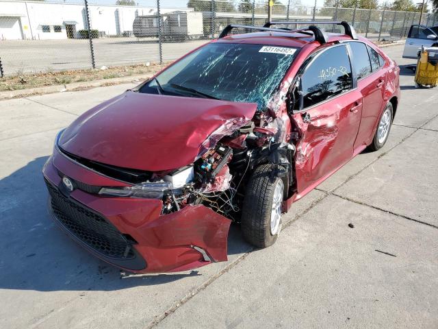 Photo 2 from auction – 2022 TOYOTA COROLLA LE with VIN JTDEAMDE9NJ049019