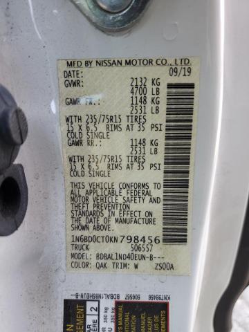 Photo 10 from auction – 2019 NISSAN FRONTIER with VIN 1N6BD0CT0KN798456