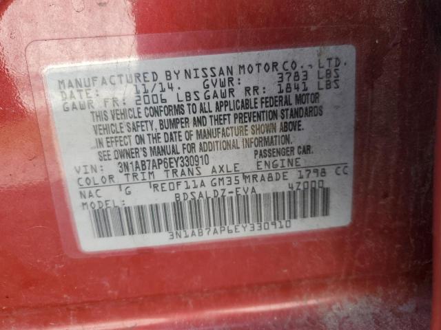 Photo 10 from auction – 2014 NISSAN SENTRA S with VIN 3N1AB7AP6EY330910