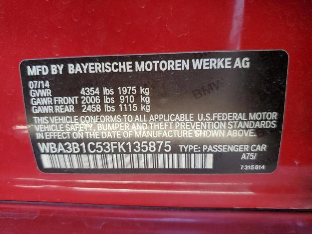 Photo 10 from auction – 2015 BMW 320 I with VIN WBA3B1C53FK135875