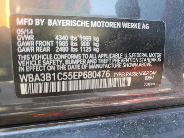 Photo 10 from auction – 2014 BMW 320 I with VIN WBA3B1C55EP680476