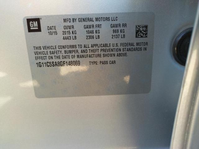Photo 10 from auction – 2016 CHEVROLET MALIBU LIM with VIN 1G11C5SA8GF148069