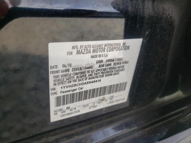 Photo 10 from auction – 2010 MAZDA 6 I with VIN 1YVHZ8CH3A5M45419