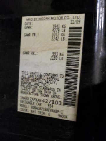 Photo 10 from auction – 2010 NISSAN ALTIMA BAS with VIN 1N4AL2APXAN427103
