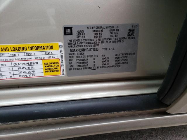 Photo 10 from auction – 2013 BUICK ENCLAVE with VIN 5GAKRDKD1DJ171525