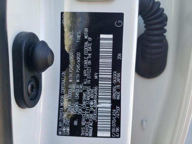 Photo 10 from auction – 2021 TOYOTA 4RUNNER TR with VIN JTEKU5JR8M5964986