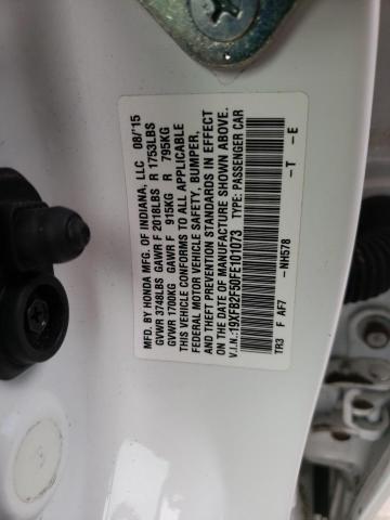 Photo 10 from auction – 2015 HONDA CIVIC LX with VIN 19XFB2F50FE101073