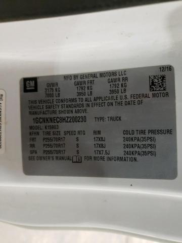 Photo 10 from auction – 2017 CHEVROLET SILVERADO with VIN 1GCNKNEC8HZ200230
