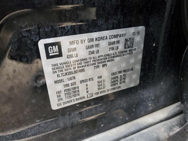 Photo 10 from auction – 2020 CHEVROLET TRAX LS with VIN KL7CJKSB5LB074895