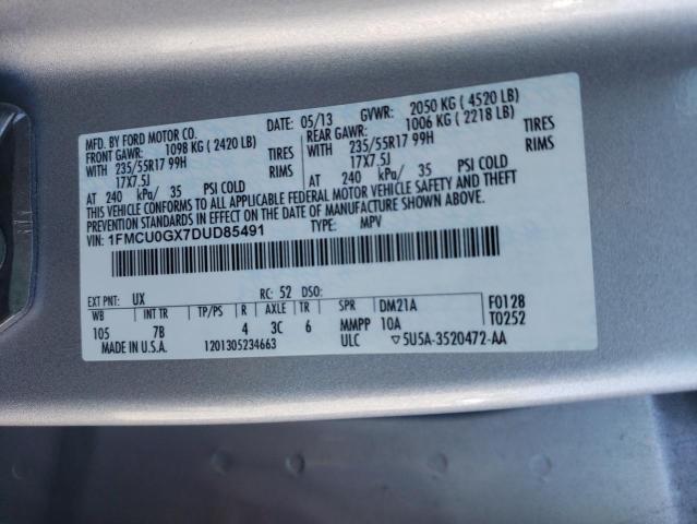 Photo 10 from auction – 2013 FORD ESCAPE SE with VIN 1FMCU0GX7DUD85491