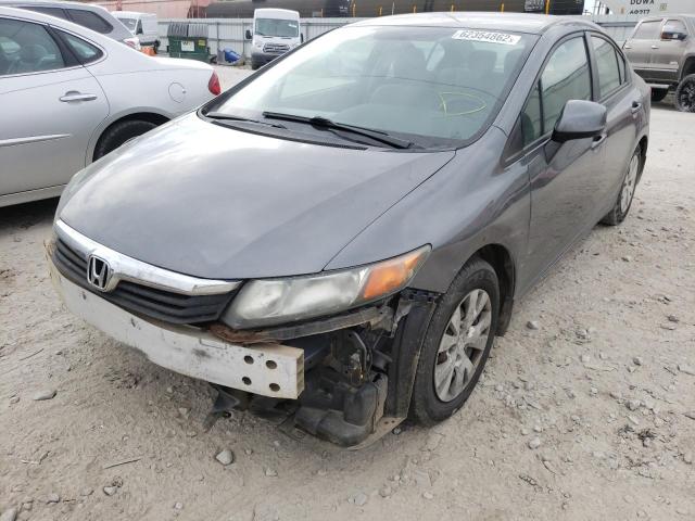 Photo 2 from auction – 2012 HONDA CIVIC LX with VIN 19XFB2F52CE041017