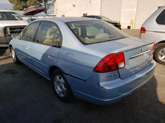 Photo 3 from auction – 2003 HONDA CIVIC HYBR with VIN JHMES96623S001707