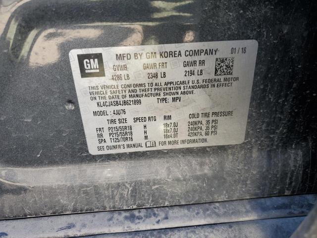 Photo 10 from auction – 2018 BUICK ENCORE PRE with VIN KL4CJASB4JB621899