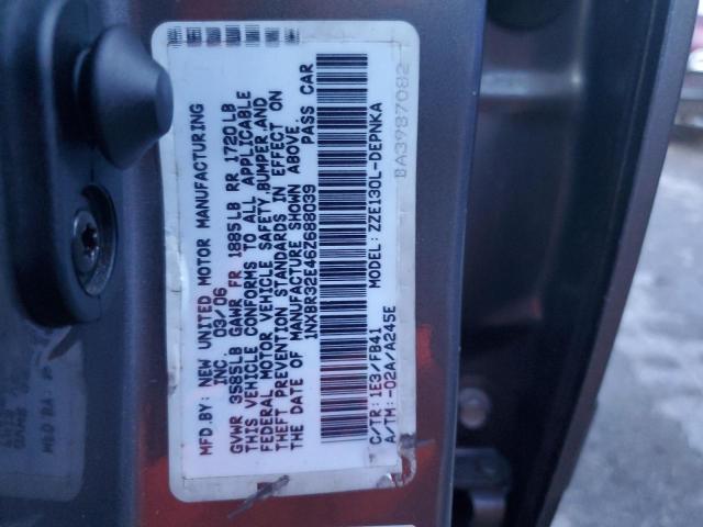 Photo 10 from auction – 2006 TOYOTA COROLLA CE with VIN 1NXBR32E46Z688039