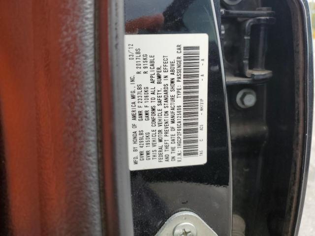 Photo 10 from auction – 2012 HONDA ACCORD SE with VIN 1HGCP2F66CA125696