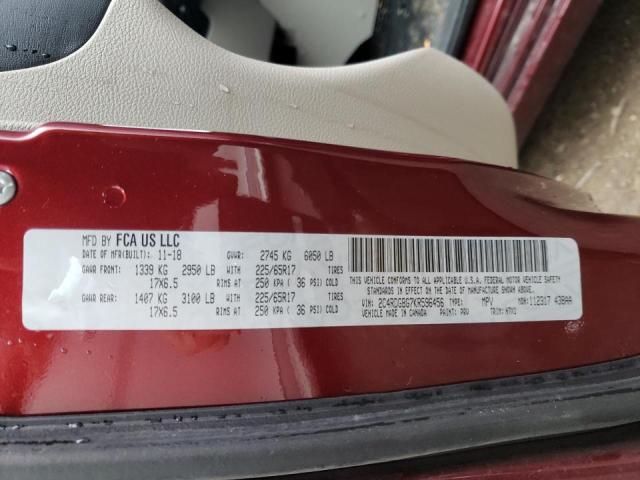 Photo 10 from auction – 2019 DODGE GRAND CARA with VIN 2C4RDGBG7KR596456