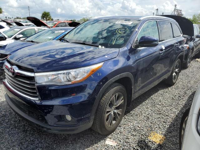 Photo 2 from auction – 2016 TOYOTA HIGHLANDER with VIN 5TDJKRFH1GS245655